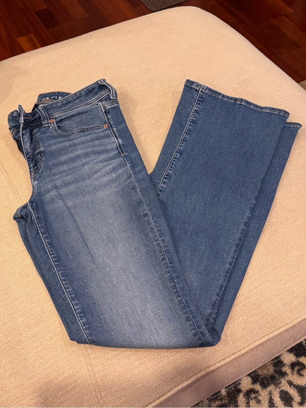 American Eagle Outfitters Blue Kick Boot Jeans